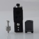 Authentic Ambition Mods and Sun box 2.0 60W Box Mod AIO Kit - Matte black, 1~60W, 1 x 18650, Molen Bridge RBA / Boro Tank