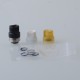 SXK Quantum Style Replacement Drip Tip for Billet Box / SXK BB Box Mod Kit - SS316 + PET + POM + PEI (1 Base + 3 Mouthpiece)