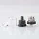 Authentic GAS Mods Kree V2 RTA Rebuildable Tank Vape Atomizer - Black, 22mm Diameter