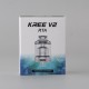 Authentic GAS Mods Kree V2 RTA Rebuildable Tank Atomizer - Silver, 22mm Diameter