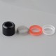 Authentic GAS Mods Kree V2 RTA Replacement Tank Tube w/ 3 x Bottom Ring - Black