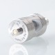 Authentic KSL Hibou MTL Tank Atomizer - Silver, 2ml, 0.6ohm / 1.2ohm / RBA Deck, 22mm Diameter