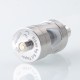 Authentic KSL Hibou MTL Tank Atomizer - Silver, 2ml, 0.6ohm / 1.2ohm / RBA Deck, 22mm Diameter