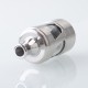 Authentic KSL Hibou MTL Tank Atomizer - Silver, 2ml, 0.6ohm / 1.2ohm / RBA Deck, 22mm Diameter