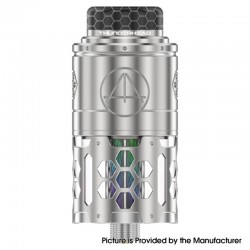 Authentic ThunderHead Creations THC Artemis RDTA Rebuildable Dripping Tank Vape Atomizer - Silver, 4.5ml, 24mm, Special