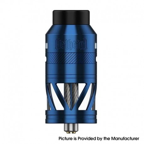 [Ships from Bonded Warehouse] Authentic Hellvape Helheim S RDTA Atomizer - Blue, 5.0ml, DL / MTL , 25mm