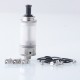 Authentic Auguse ERA S RTA Rebuildable Tank Vape Atomizer - Silver, 0.9mm / 1.1mm / 1.3mm / 1.5mm Air Pin, 16mm Diameter