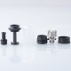 Authentic Auguse ERA S RTA Rebuildable Tank Vape Atomizer - Black, 0.9mm / 1.1mm / 1.3mm / 1.5mm Air Pin, 16mm Diameter