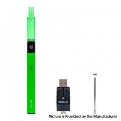 Authentic Dazzleaf EZii Mini Wax / Dab Pen Starter Kit - Green, 380mAh, 0.4ohm Quartz Coil