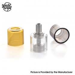 Yachtvape Pandora MTL RTA V2 Replacement Bell Cap w/ Spare Tubes - Silver