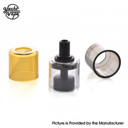 Yachtvape Pandora MTL RTA V2 Replacement Bell Cap w/ Spare Tubes - Black