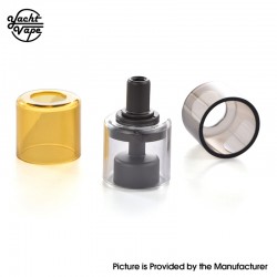 Yachtvape Pandora MTL RTA V2 Replacement Bell Cap w/ Spare Tubes - Gun Metal