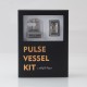 Authentic Vandy Vape Pulse Vessel Kit - Silver, 3.7ml RBA Tank + 5.0ml Pre-Built Tank Cartridge + VVC Mesh Coil