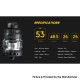 [Ships from Bonded Warehouse] Authentic Asvape Arya Tank Atomizer - Silver, 4.5ml, 0.15ohm / 0.3ohm, 26mm Diameter