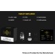 [Ships from Bonded Warehouse] Authentic Asvape Arya Tank Atomizer - Black, 4.5ml, 0.15ohm / 0.3ohm, 26mm Diameter