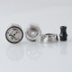 Authentic Yachtvape Pandora MTL RTA V2 Atomizer - Silver, 0.8 / 1.0 / 1.2 / 1.4 / 1.6 / 2mm, 22mm