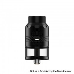 Authentic Hellvape Helheim RDTA Rebuildable Dripping Tank Atomizer - Matte Full Black, 4.5ml, with BF Pin, 25mm Diameter