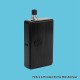 Authentic YFTK Billet Box Drip Tip Set for Billet / SXK BB Box Kit - Silver + Black, Stainless Steel + POM, 3 x Spare Mouthpiece