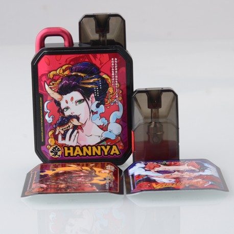 [Ships from Bonded Warehouse] Authentic Vapelustion Hannya Nano Pro 13.6W Pod System Kit - Black, 700mAh, 2ml, 0.8ohm