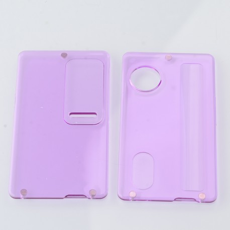 Authentic MK MODS Replacement Front + Back Cover Panel Plate for dotMod dotAIO V2 Pod - Purple, Acrylic