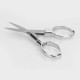 [Ships from Bonded Warehouse] Authentic Coil Father Folding Scissors for DIY Cutting Cotton - Silver, Stainless Stee