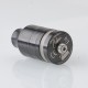 Cabeo Style DL / MTL RTA Rebuildable Tank Atomizer - Black, 5.0ml, Single Coil Configuration, 24mm Diameter