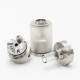 SXK Rafi Style MTL RTA Vape Atomizer - Silver, 316SS + PCTG, Air Pin 0.8 / 1.0 / 1.2 / 1.5 / 1.8 / 2.0 / 2.5 / 3.0mm, 22mm Dia