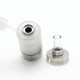 SXK Rafi Style MTL RTA Vape Atomizer - Silver, 316SS + PCTG, Air Pin 0.8 / 1.0 / 1.2 / 1.5 / 1.8 / 2.0 / 2.5 / 3.0mm, 22mm Dia