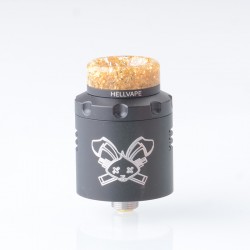 [Ships from Bonded Warehouse] Authentic Hellvape Dead Rabbit 3 RDA Atomizer - Matte Black, Dual Coil, with BF Pin, 24mm