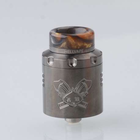 [Ships from Bonded Warehouse] Authentic Hellvape Dead Rabbit 3 RDA Atomizer - Gunmetal, Dual Coil, with BF Pin, 24mm