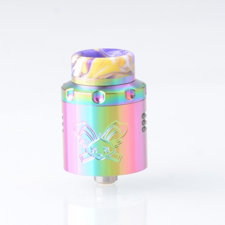 [Ships from Bonded Warehouse] Authentic Hellvape Dead Rabbit 3 RDA Atomizer - Rainbow, Dual Coil, with BF Pin, 24mm
