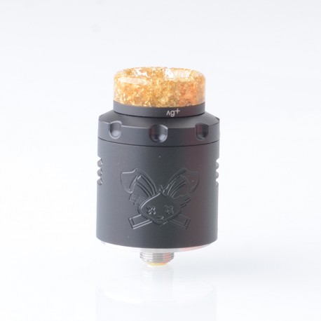[Ships from Bonded Warehouse] Authentic Hellvape Dead Rabbit 3 RDA Atomizer - Matte Full Black, Dual Coil, BF Pin, 24mm