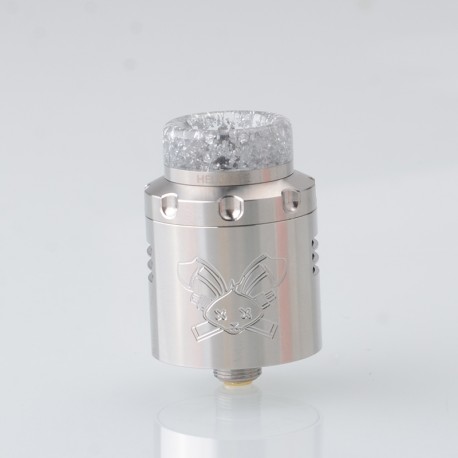 [Ships from Bonded Warehouse] Authentic Hellvape Dead Rabbit 3 RDA Atomizer - SS, Dual Coil, with BF Pin, 24mm