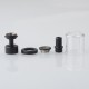 Authentic Yachtvape Pandora MTL RTA V2 Replacement Bell Cap w/ Spare Tubes - Black