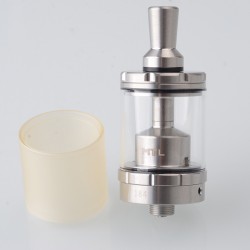 Vapor Giant VG Style MTL RTA Rebuildable Tank Atomizer - Silver, 316SS + Glass / PC, 3.3ml, 23mm Diameter