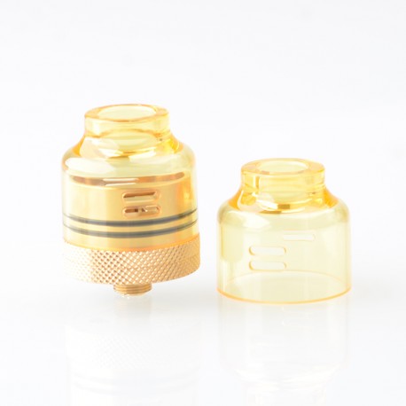Authentic Oumier Wasp Nano RDA V2 Rebuildable Dripping Vape Atomizer - Gold, Squonk / BF Pin, 24mm Diameter