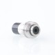 Authentic YFTK Billet Box Drip Tip Set for Billet / SXK BB Box Kit - Silver + Black, Stainless Steel + POM, 3 x Spare Mouthpiece