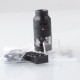 Authentic Hellvape Helheim S RDTA Rebuildable Dripping Tank Atomizer - Matte Full Black, 5.0ml, DL / MTL, 25mm Diameter