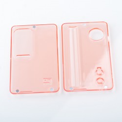 Authentic SXK Replacement Front + Back Cover Panel Plate for dotMod dotAIO V2 Pod - Translucent Red, PCTG