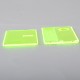 Authentic MK MODS Replacement Front + Back Cover Panel Plate for Cthulhu AIO Mod Kit - Fluorescence Green, Acrylic