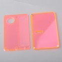 Authentic MK MODS Replacement Front + Back Cover Panel Plate for Cthulhu AIO Mod Kit - Fluorescence Red, Acrylic