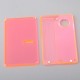 Authentic MK MODS Replacement Front + Back Cover Panel Plate for Cthulhu AIO Mod Kit - Fluorescence Red, Acrylic