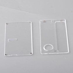 Authentic MK MODS Replacement Front + Back Cover Panel Plate for Cthulhu AIO Mod Kit - Translucent, Acrylic