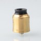 Authentic Wotofo & Mike Vapes Recurve V2 RDA Rebuildable Dripping Atomizer - Gold, BF Pin, Two Airflow Adapter, 24.6mm