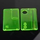 Authentic SXK Replacement Front + Back Cover Panel Plate for dotMod dotAIO V2 Pod - Fluorescence Green, PCTG