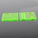 Authentic SXK Replacement Front + Back Cover Panel Plate for dotMod dotAIO V2 Pod - Fluorescence Green, PCTG