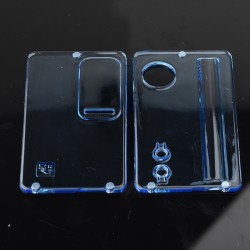 Authentic SXK Replacement Front + Back Cover Panel Plate for dotMod dotAIO V2 Pod - Translucent Blue, PCTG