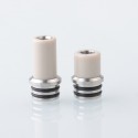 Gluee Style 510 Drip Tip Set - Brown, Stainless Steel + PEEK, DL + MTL (2 PCS)