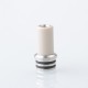 Gluee Style 510 Drip Tip Set - Brown, Stainless Steel + PEEK, DL + MTL (2 PCS)