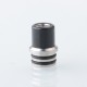 Gluee Style 510 Drip Tip Set - Black, Stainless Steel + POM, DL + MTL (2 PCS)